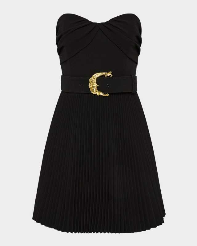 Lucine Strapless Pleated Mini Dress